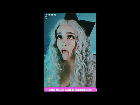 AliceBong alone at home Teen pussy
