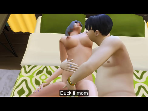 Korean Mother and her StepSon Fucking After They Dined Together