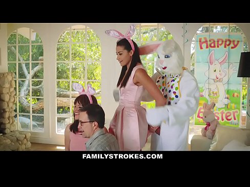 FamilyStokes - Petite Brunette Banged Hard During Easter