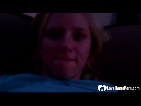 Blonde with big yummy tits was so horny she got naked and started masturbating.  Blonde with big yummy tits was so horny she got naked and started masturbating.