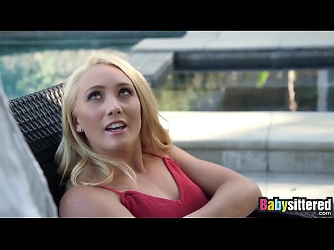 Hot And Horny Blonde Babysitter AJ Applegate Gets Fucked