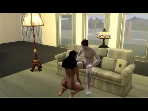 Animated blow job using sims