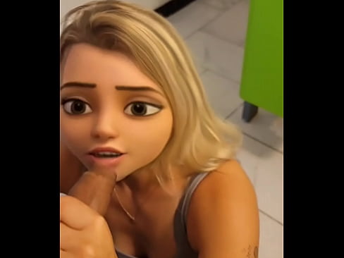 Frozen movie star Elsa makes a porn movie in restroom