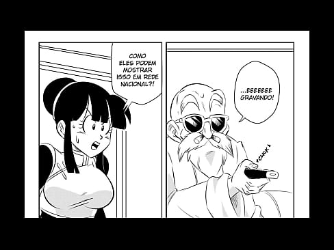 Manga parodia de Dragon ball Z - Cell fudendo Bulma na TV