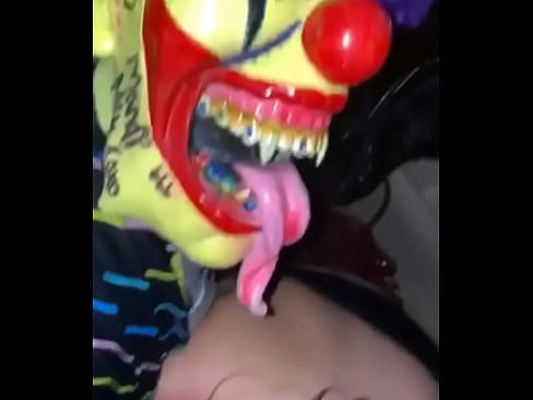 Mandi May sucks Gibby The Clown cock in a lyft