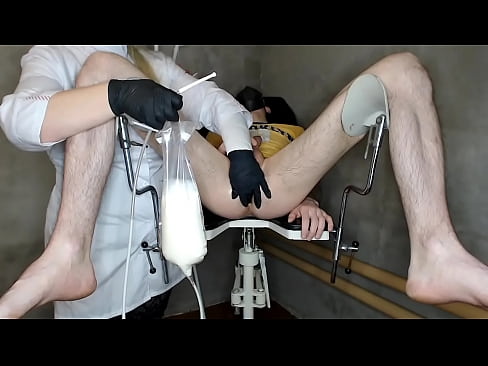 Lustful nurse and milk enema