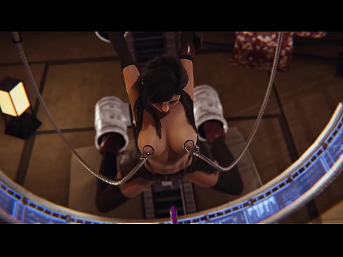 Tifa Lockhart from FF 7 squirts and moans in a sex machine and she likes it!
