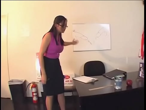 A naughty student wants to get good grades and fucks a busty teacher in her office