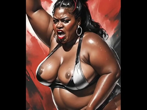 Chubby Curly Black Milfs Are Waiting For A Visit / Cartoon / Comics