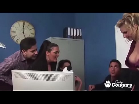 Thick And Curvy MILFs Have Some Group Sex On TV