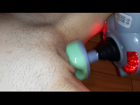 Trembling orgasm from massager