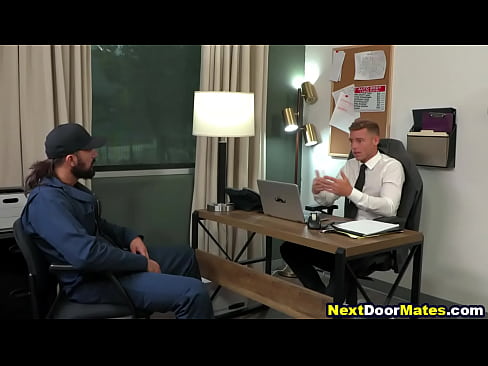 Straight mechanic has gay sex with employer