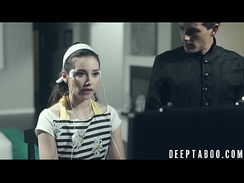 Young Aria Lee is programmed to suck cock