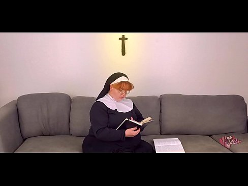 redhead nun fucks Jesus cross after bible study