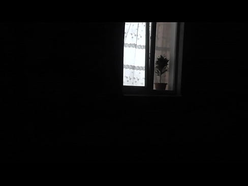 Voyeur. Peeping through windows. Outdoors random passerby looking into bedroom and filming naked Milf