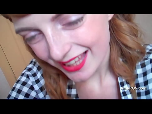 British redhead wanks and sucks me off before i cum in her mouth