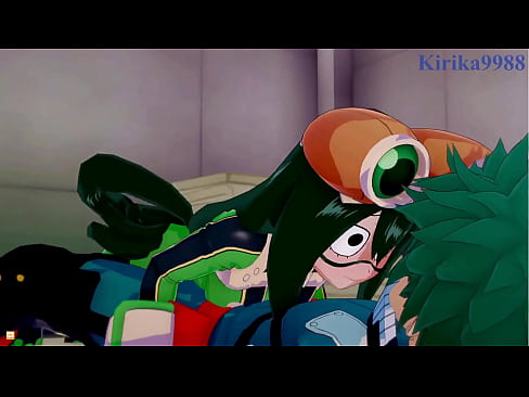 Tsuyu Asui and Mt. Lady and Izuku Midoriya intense sex. - My Hero Academia Hentai