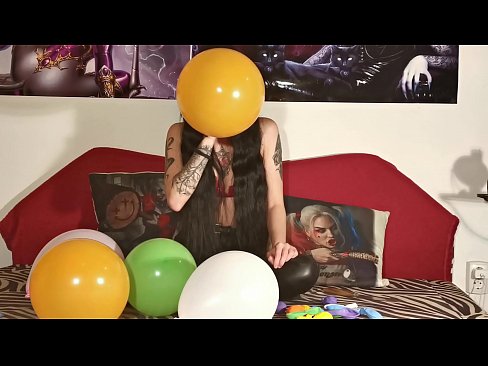 Sexy teen girl's balloon fetish part 1 1080p
