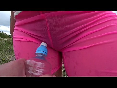 Lesbian with gorgeous booty in wet panties has fun with a girlfriend in nature and a bottle fuck a very overgrown cunt.  Lesbian with gorgeous booty in wet panties has fun with a girlfriend in nature and a bottle fuck a very overgrown cunt.