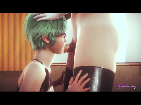 Yaoi Femboy - Kitten x Rin Blowjob and fucked