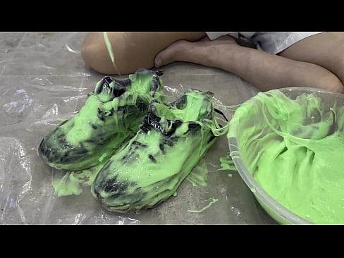 WAM (Wet and Messy) Sneakers (Trainer) Destroying Fetish