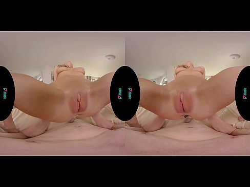 Petite brunette with perfect tits sucking then fucking your big dick in virtual reality