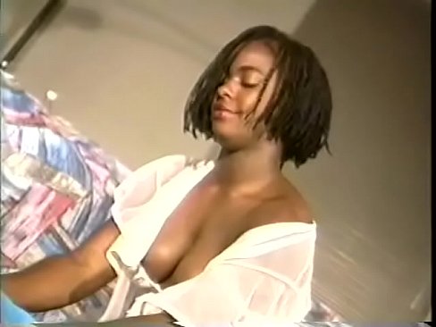 Hot black babes love when their holes destroyed by two huge throbbing cocks