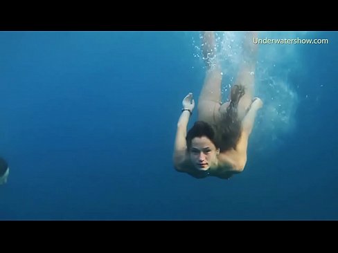 Submerged in the sea nude babes