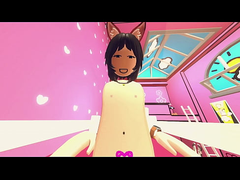 Horny Chinese kitty girl in  Rec Room VR Game