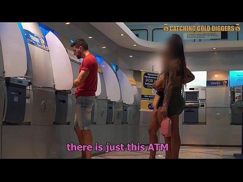 These Two Gold Digger Get Fucked From The ATM