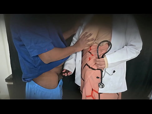 desi sexy lady doctor checking patient