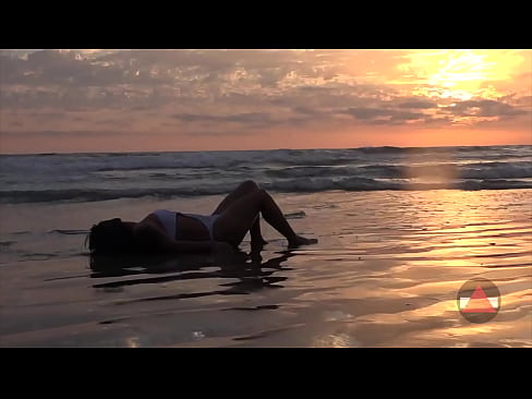 Relaxing on beach