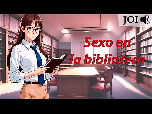 Fóllate a la bibliotecaria. Instrucciones para masturbarse en español.
