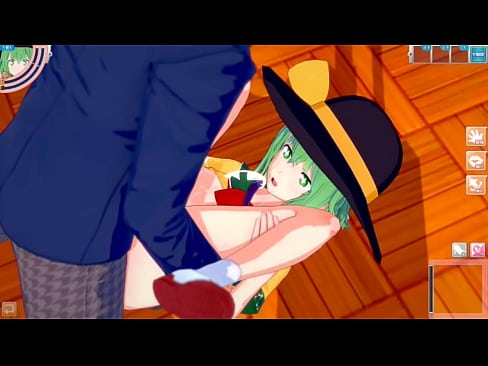 【エロゲーコイカツ!】東方project 古明地こいしのおっぱい揉んで仁王立ち手コキフェラ奉仕してもらってからのセックス!爆乳エロアニメ【ヘンタイゲーム】