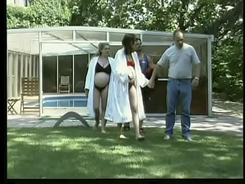Naughty and pregnant dolls gets ride on big dicks outdoors