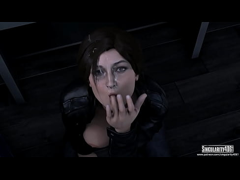 Lara Croft Cumshot