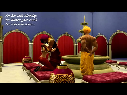 SIMS 4: A sultan gives his a genie for her 18th birthday