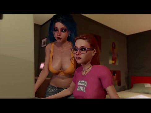 3D Futa on Futa where two Dickgirls fucking, Animated Futanari Lesbian KXCVSD72