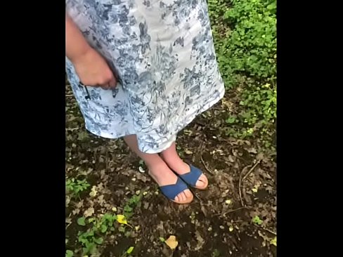 Off for a walk and a wank outdoors