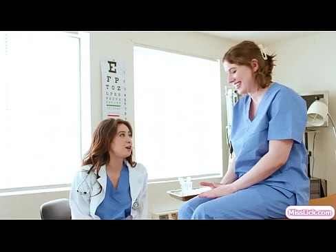 Nurse Riley Nixon gets turned on while practicing breast exam.Doctor Chloe Surreal lets her heat out by masturbating and licking her hairy pussy  Nurse Riley Nixon gets turned on while practicing breast exam.Doctor Chloe Surreal lets her heat out by masturbating and licking her hairy pussy