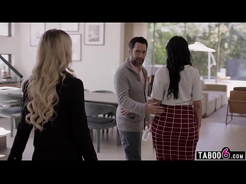 MILF realtor seduced the husband while his exotic latin wife was in the other room  MILF realtor seduced the husband while his exotic latin wife was in the other room