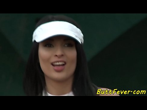 Bigtits eurobabe assbanged after tennis