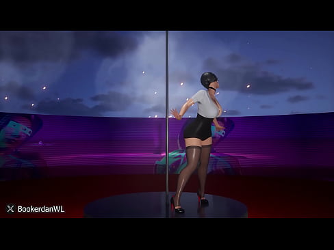 Stripper rides pole