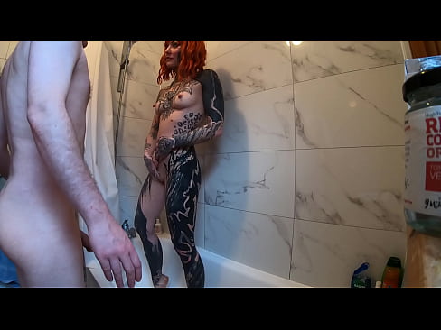 Intimate Shower With Tattooed Latina Xio Xander