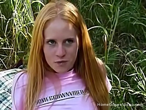 Skinny sex crazed whore wants to be pounded in the middle of the woods