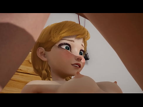 Lesbian Frozen - Elsa and Anna - Pussy licking, masturbation and scissoring