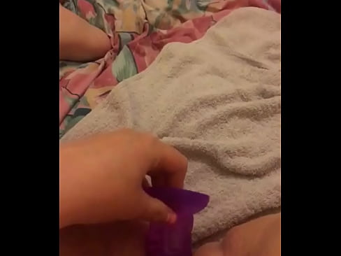 Wife fucking herself with dildo