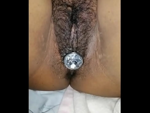 Plugged Hairy Pussy