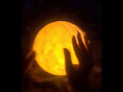 Fingering the moon until it glows asmr