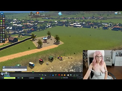 Cam Girl Plays Cities Skylines (Nice Tits!) Part 2